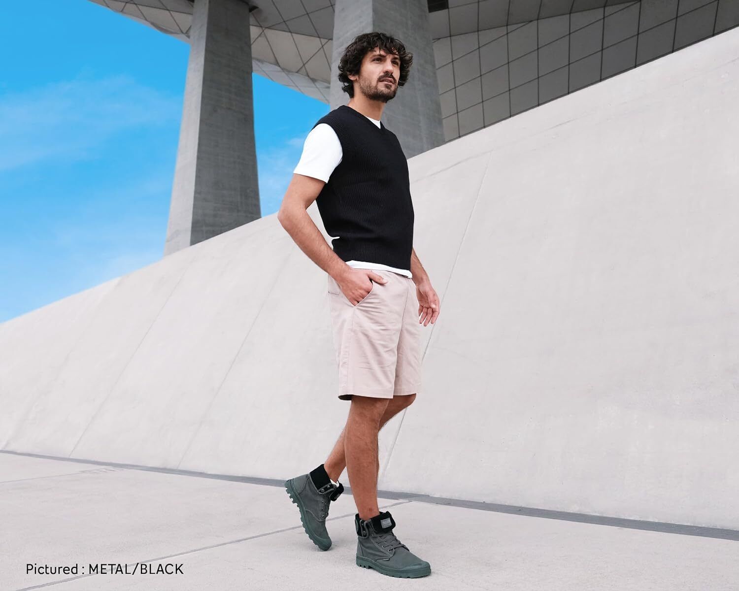 Palladium Mens Pampa Baggy Wax 02353-209 Woodlin Canvas Boots Brand New - AllSportsWearUSA