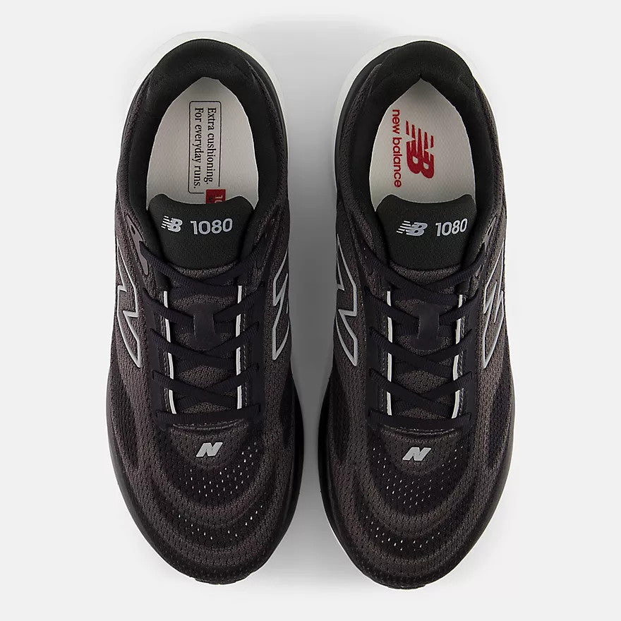 New Balance Men's 1080v15 Black Slate Grey Faded Black