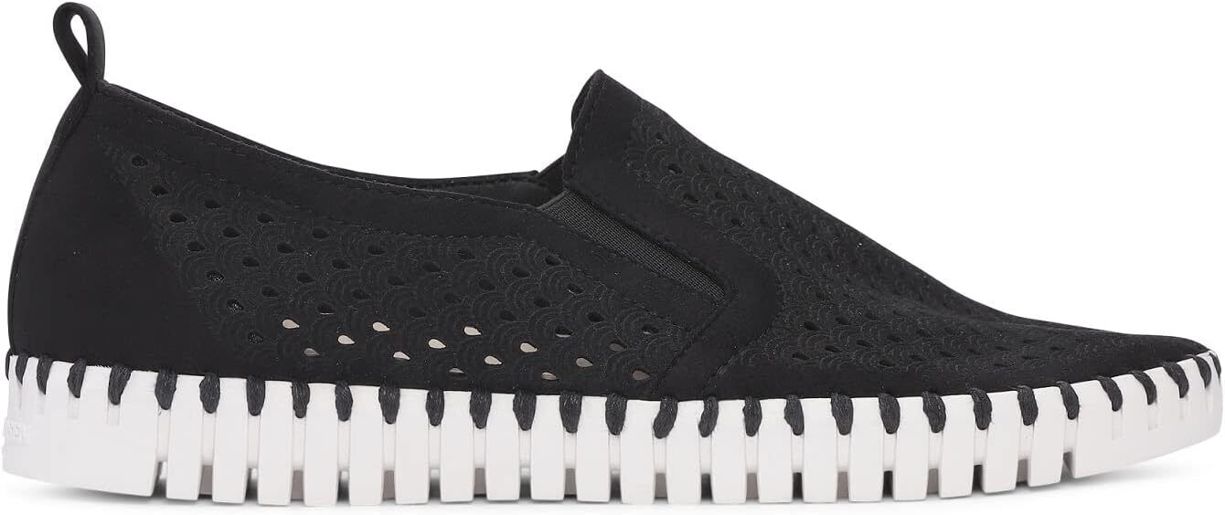 ILSE JACOBSEN HORNBK Womens Tulip 140WOM BlackWhite Slipon Shoe Brand New - AllSportsWearUSA