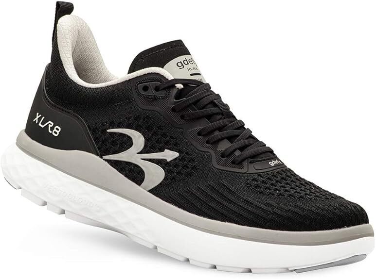 Gravity Defyer Women's XLR8 RUN TB9034FLS Black/Silver Sneaker Brand New - AllSportsWearUSA