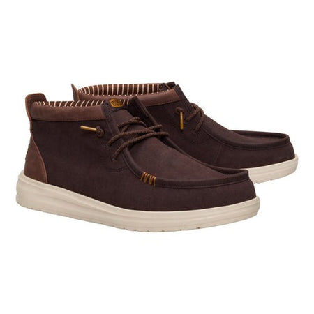 Hey Dude Wally Mid Gripr Vin Classic 42052-2IV Mole Brown