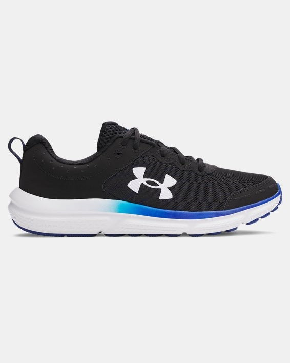 Under Armour Men's Running Shoes Charged Assert 10  Black Royal  White 3026175