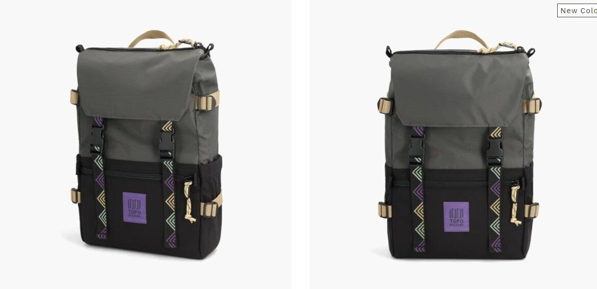 Topo Designs Rover Pack Classic  Asphalt Black