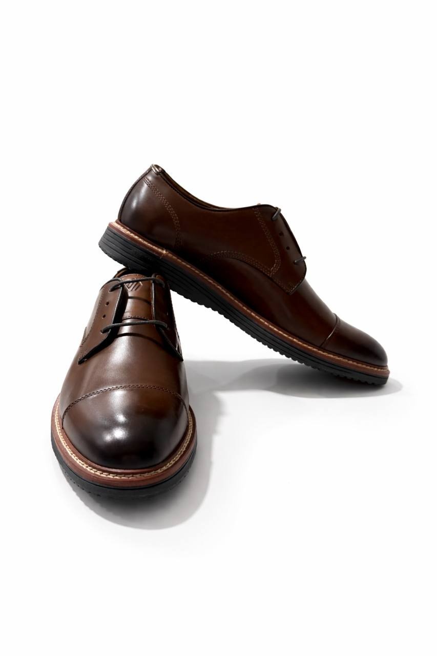 Men's Johnston & Murphy Upton Cap Toe Dress Shoes 020-04034 Tan Full Grain