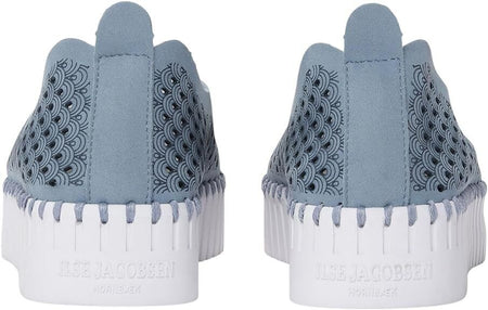 Ilse Jacobsen Womens Tulip 3373 Cloud Blue Platform Slipon Brand New - AllSportsWearUSA
