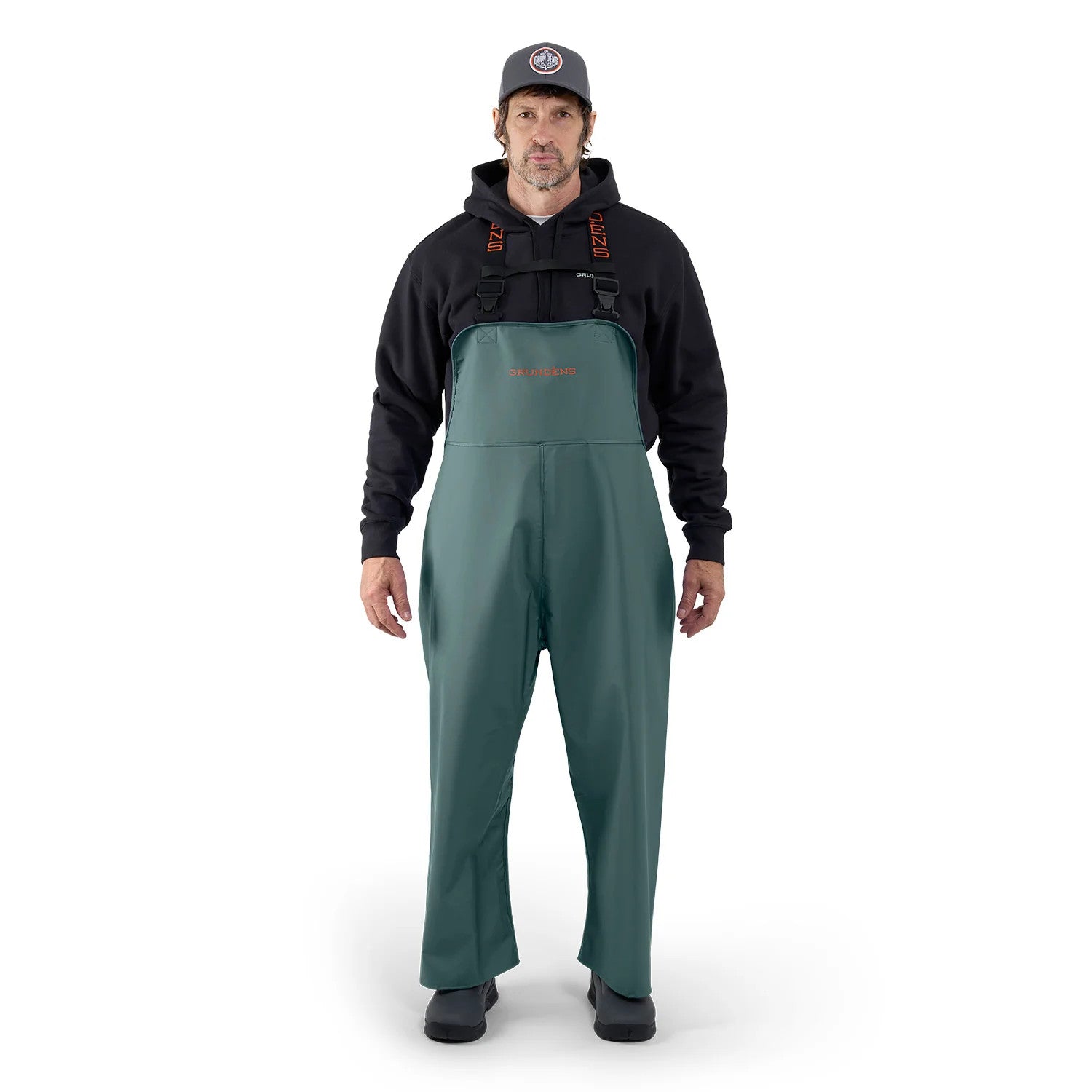 Grundens Men's Shoreman 500 Waterproof Fishing Bib Pants Green