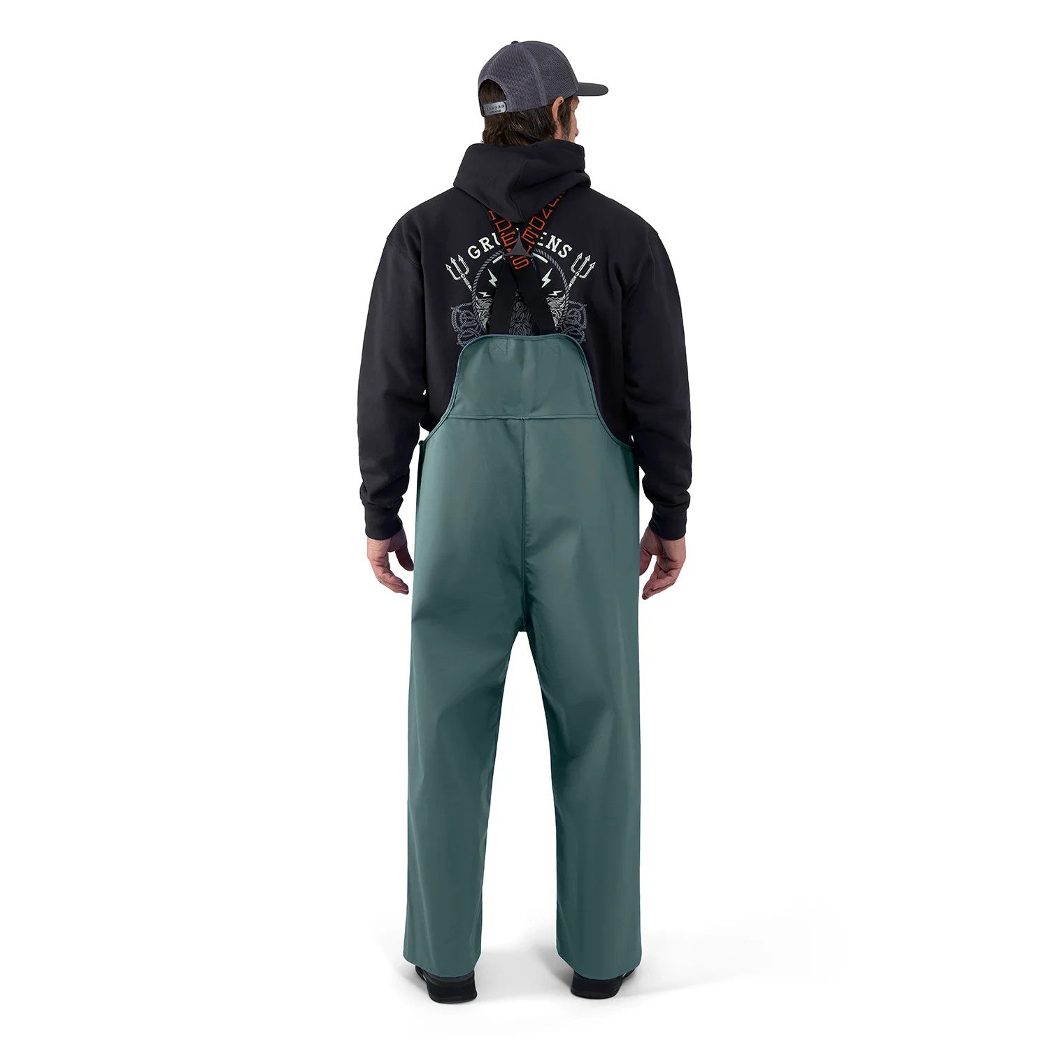 Grundens Men's Shoreman 500 Waterproof Fishing Bib Pants Green