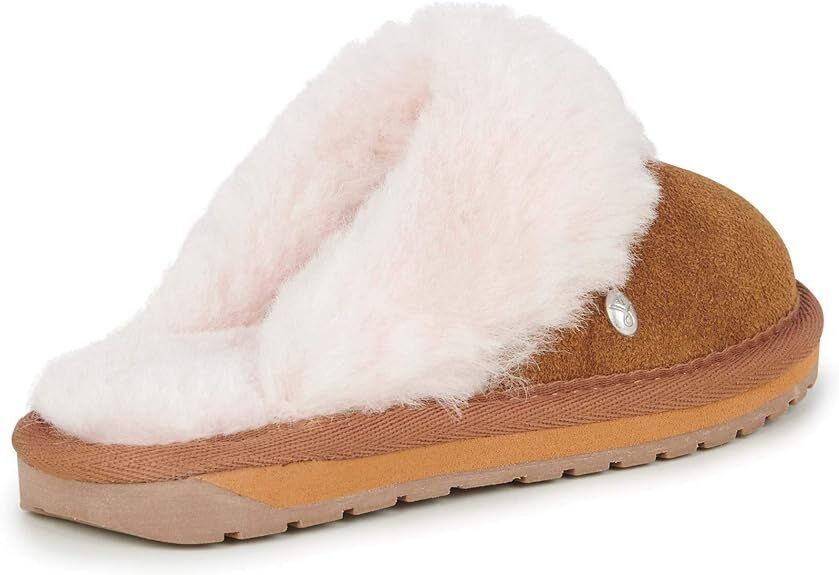 EMU AUSTRALIA Kids Jolie K11486-CHESTNUT Size 9 Wool Slippers Brand New - AllSportsWearUSA
