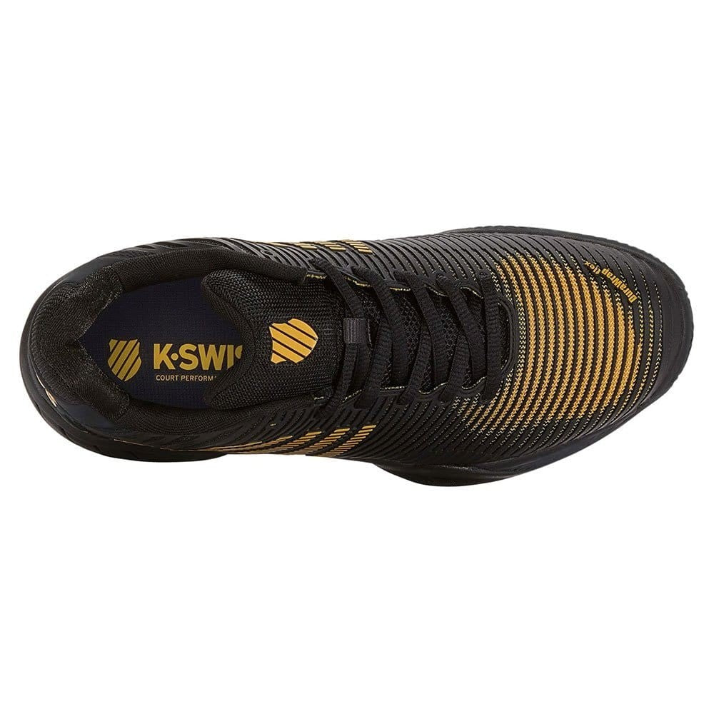 K-Swiss Men's Hypercourt Express 2 Pickleball Shoes 06613-071 Black/Amber Yellow