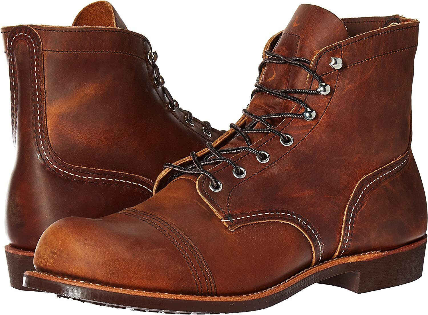 Red Wing Men's Iron Ranger Copper Rough & Tough Leather 8085 D & 2E Width - AllSportsWearUSA