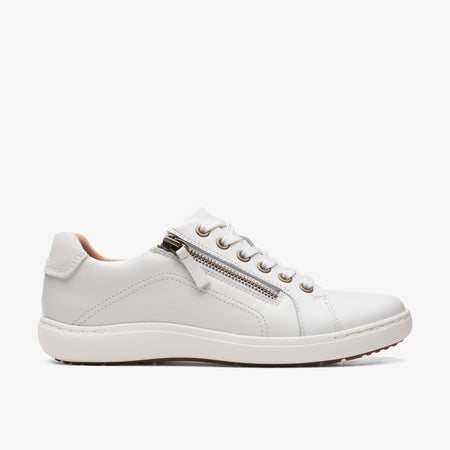 Clarks Women's Nalle Lace White Leather 26165001