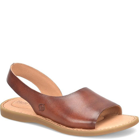 Born Women's Inlet Leather Sandal  Dark Tan BR0002292 US 6.5