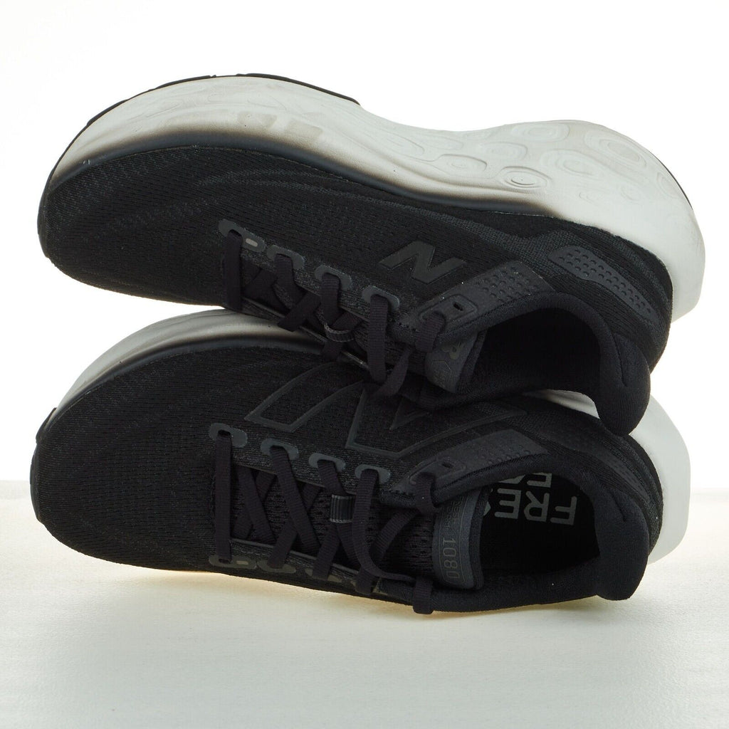 New Balance Fresh Foam X 1080K13 Wide Black White WOMEN Size 6D - AllSportsWearUSA