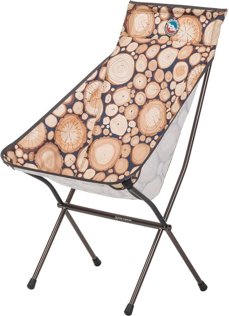 Big Agnes Big Six FBSCCWD23 Wood High & Wide Camping Chair w/ Aircraft Aluminum - AllSportsWearUSA