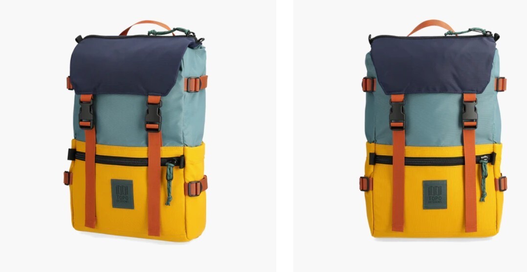 Topo Designs Rover Pack Classic  Sea Pine / Mustard