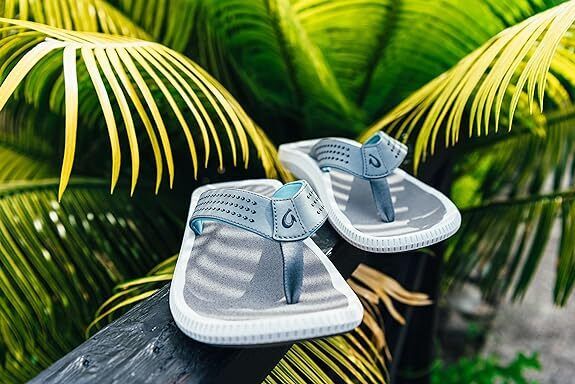 OluKai Men's Ulele 10435-4Q4Q Stone Water Ready Beach Sandals - AllSportsWearUSA