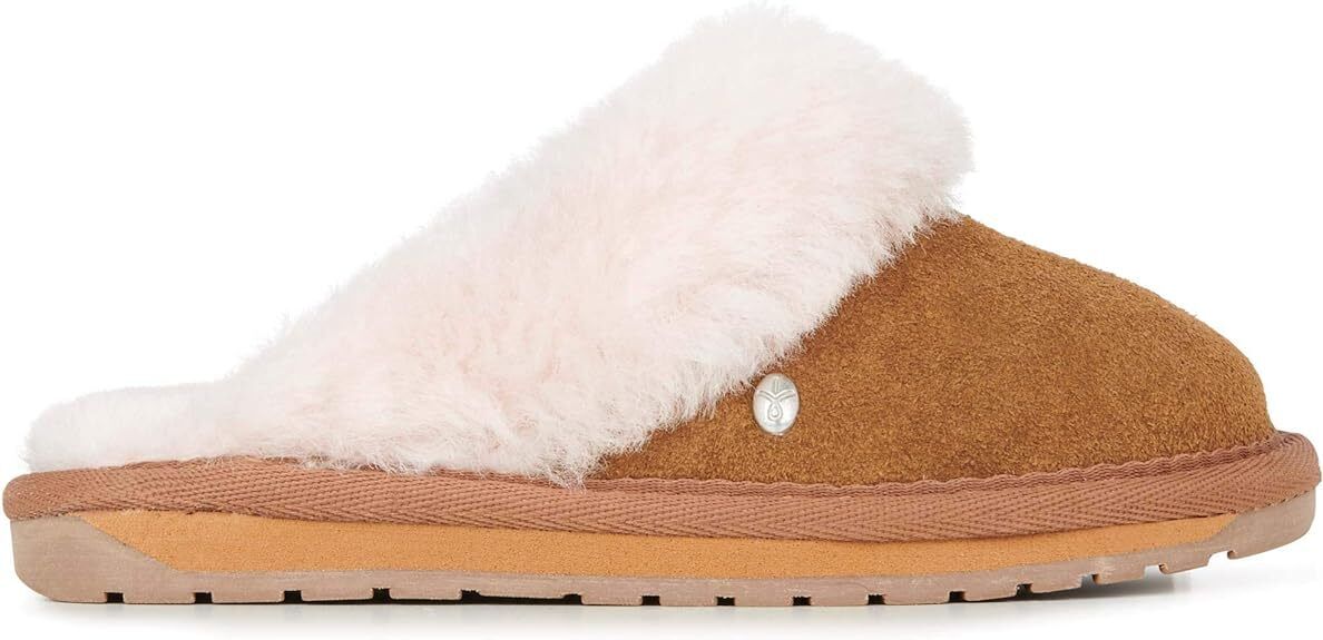 EMU AUSTRALIA Kids Jolie K11486-CHESTNUT Size 9 Wool Slippers Brand New - AllSportsWearUSA