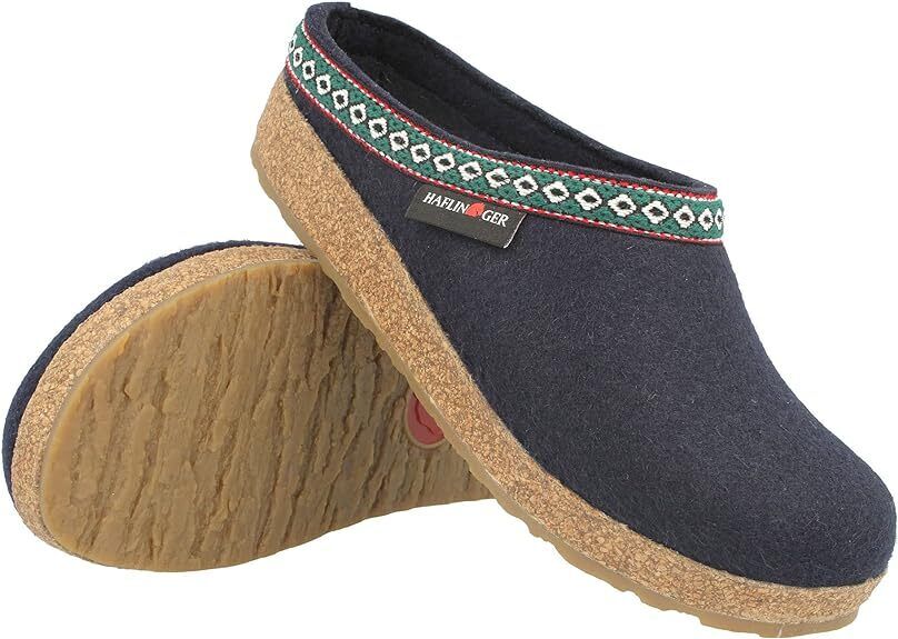 Haflinger GZ Classic Grizzly Clog - Unisex NAVY B RAND NEW - AllSportsWearUSA