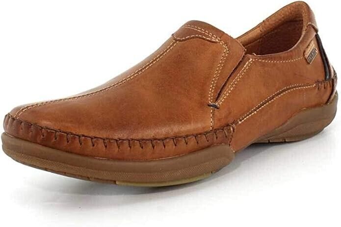 PICOLINOS Loafers Leather San Telmo for Men M1D-6032 BRANDY BRAND NEW - AllSportsWearUSA
