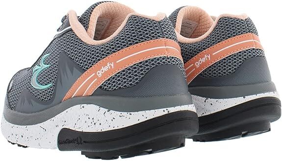 Gravity Defyer Women's Mighty Walk TB9024FGP Gray/Pink Orthopedic Sneaker