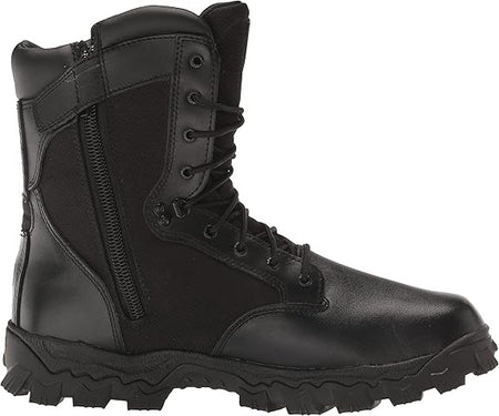 ROCKY Men's Alpha Force Zipper Waterproof Public Service Boots US 13