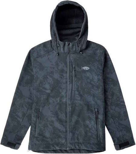 Aftco Reaper Camo Windproof Jacket MJ40-BLSC Black Storm Camo - Small