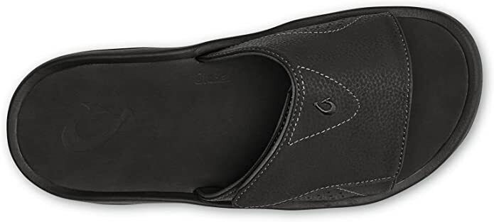 OluKai Nalu Slide Sandals Men's Black/Black Water Resistant Quick-Dry Brand New - AllSportsWearUSA