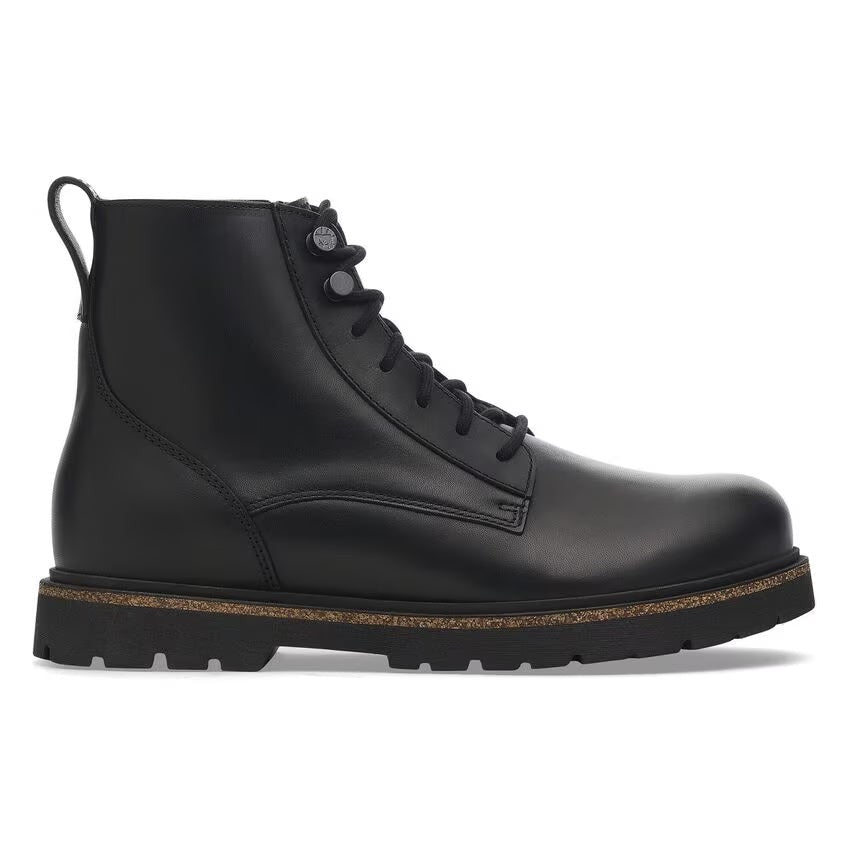 Birkenstock  Men's Highwood Lace Mid Waterproof Boots 1030942   Black Leather