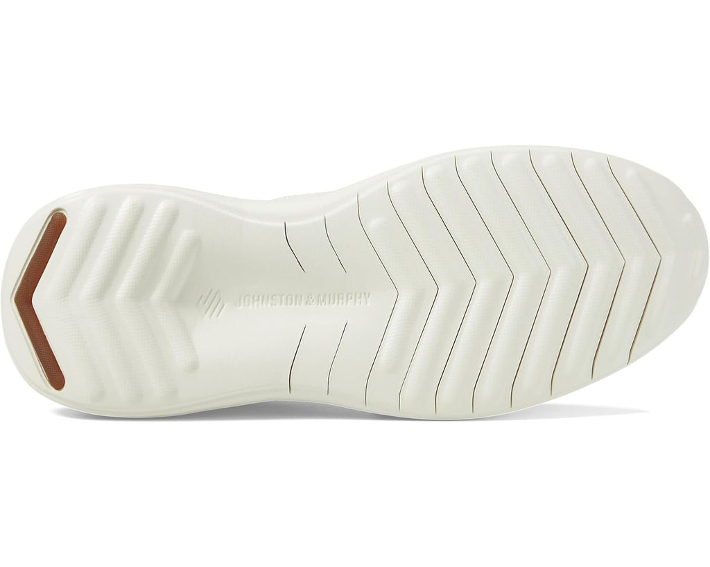 Johnston & Murphy Amherst 2.0 Knit Plain Toe Lace up Sneakers 25-0738 White Knit