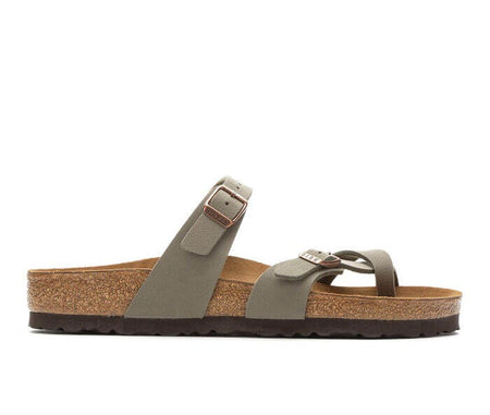 Birkenstock Women's  071071 Mayari Birko-Flor Nubuck Stone EU 37