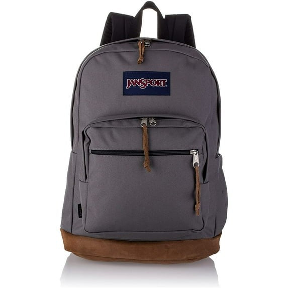 JanSport Right Pack Backpack Travel,Work Laptop Bookbag Leather Bott 32L