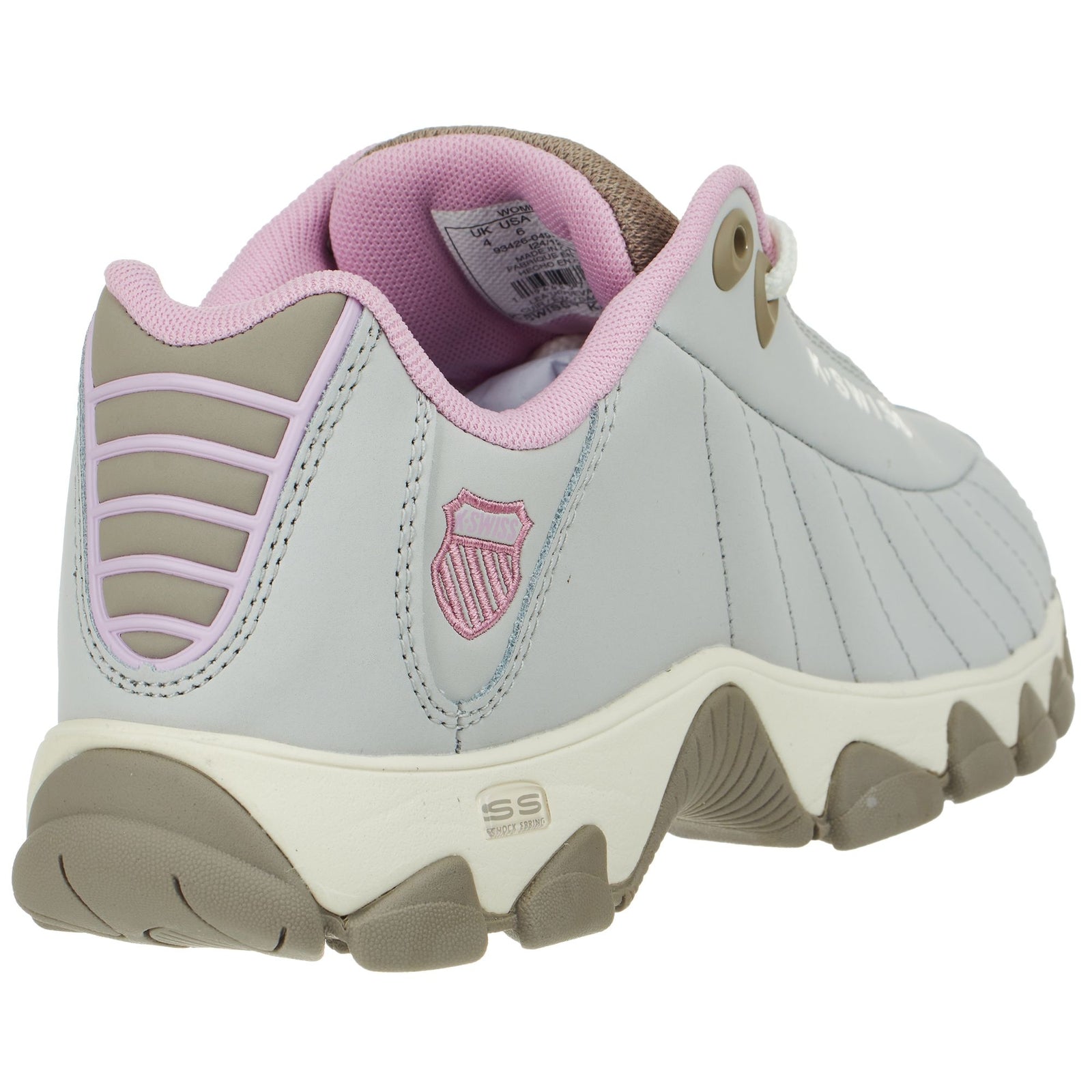 K-Swiss ST329 CMF Woman's Sneaker 93426-049 Light Grey Pink Brand New