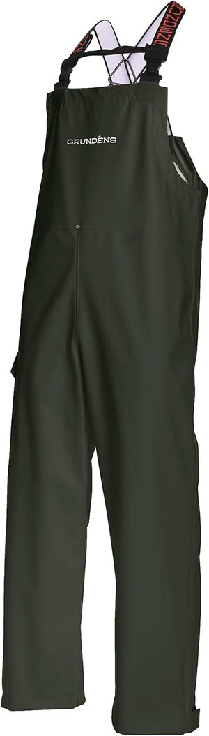 Grundens Men's Neptune 509 Green Commercial Fishing Bib Pants 10075-30