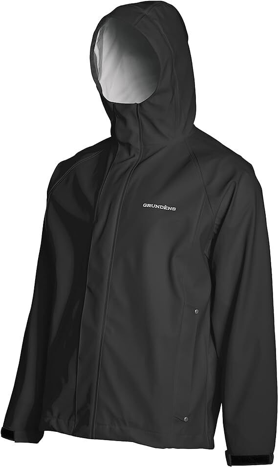 Grundens Mens Neptune 319 Black Commercial Fishing Jacket - AllSportsWearUSA