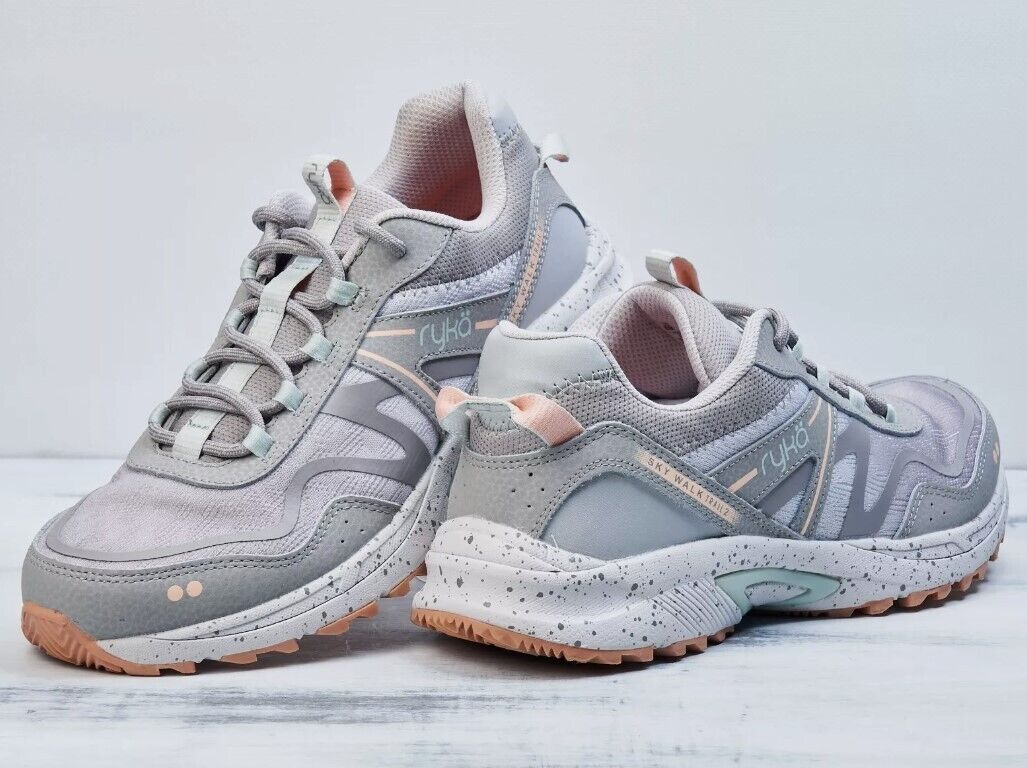 Ryka Sky Walk Trail 2 Women's Vapor Grey Hiking Shoes Size 8 MINT - AllSportsWearUSA