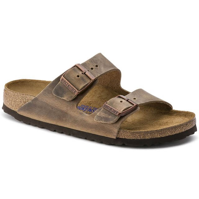 Birkenstock 552811 Arizona Oiled Leather Tobacco Soft Footbed