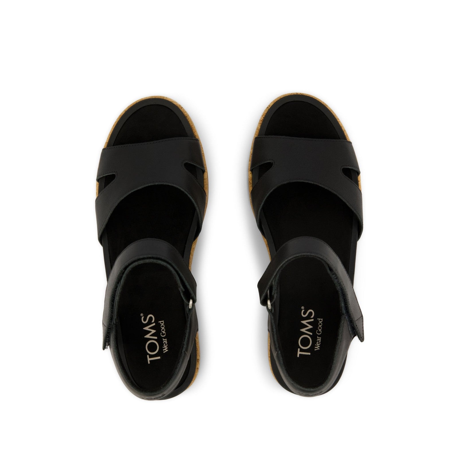 TOMS Women's Alana Wedge Sandal 10023073 Black