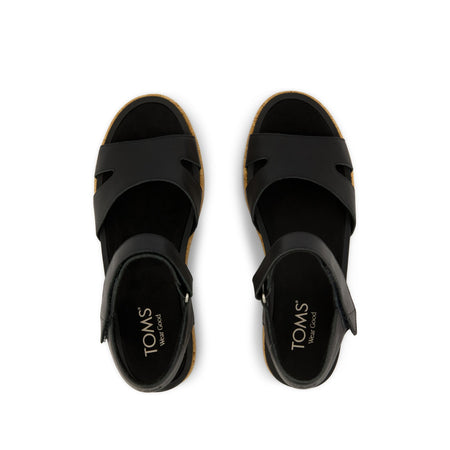 TOMS Women's Alana Wedge Sandal 10023073 Black