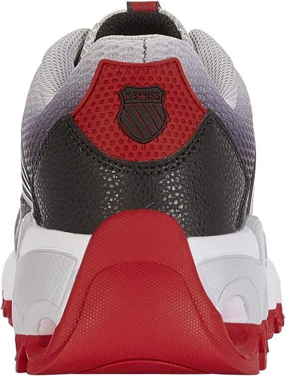 KSwiss Mens Tubes Sport GrayBlackRed 07924068 Training Shoe Brand New - AllSportsWearUSA
