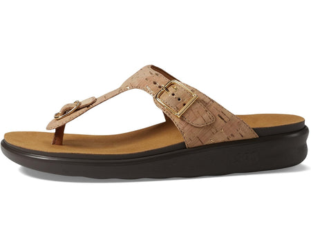 SAS  Women's  Sanibel Comfort Thong Sandal Golden Cork