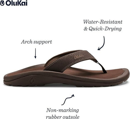 OLUKAI Ohana Men's Beach Sandals 10110-4827 Dark Java/ Ray