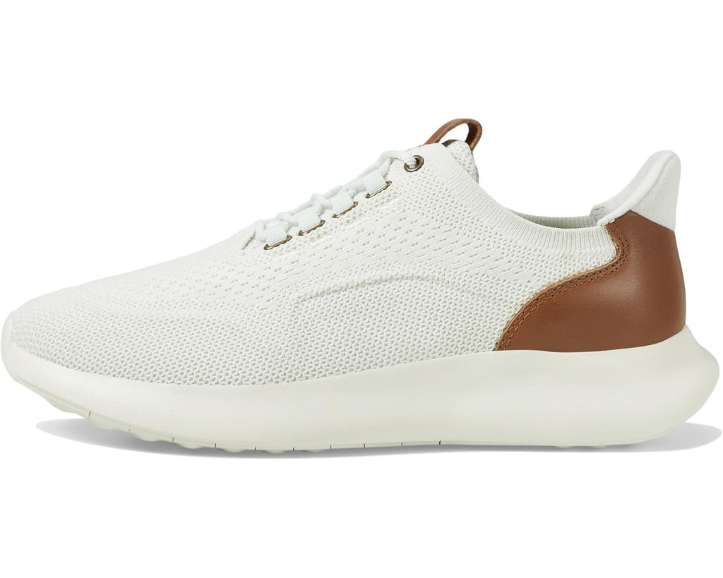 Johnston & Murphy Amherst 2.0 Knit Plain Toe Lace up Sneakers 25-0738 White Knit