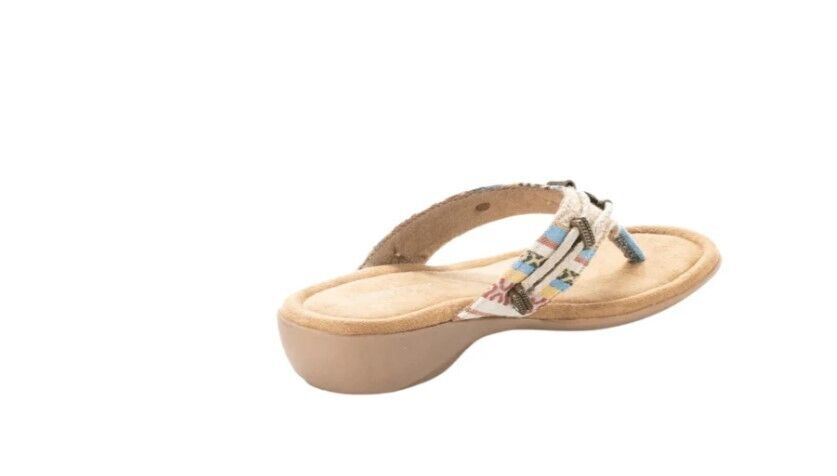 Minnetonka Women's Cortec Fabric Thong Sandals 500285 CRF Brand New - AllSportsWearUSA