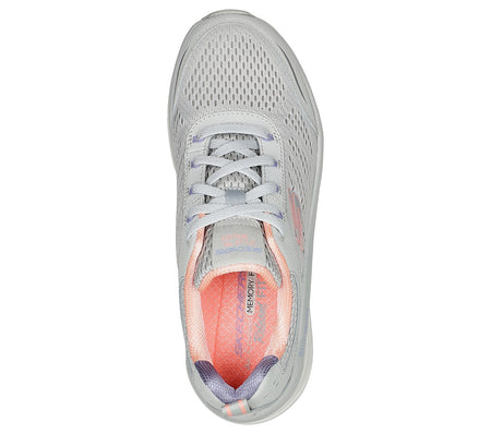 Skechers D'Lux Walker-Infinite Motion / Womans / Gray/Coral / BRAND NEW