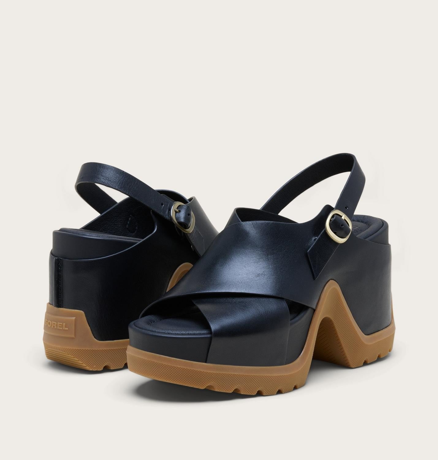 SOREL Roam'n™ Rise Heel Women's Sandal 2151451-010 Black