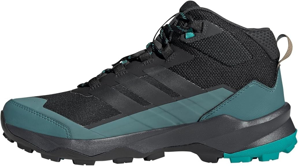 Adidas Men's Terrex Skychaser Ax5 Mid Top Gore-tex Hiking Shoe Carbon PureTea