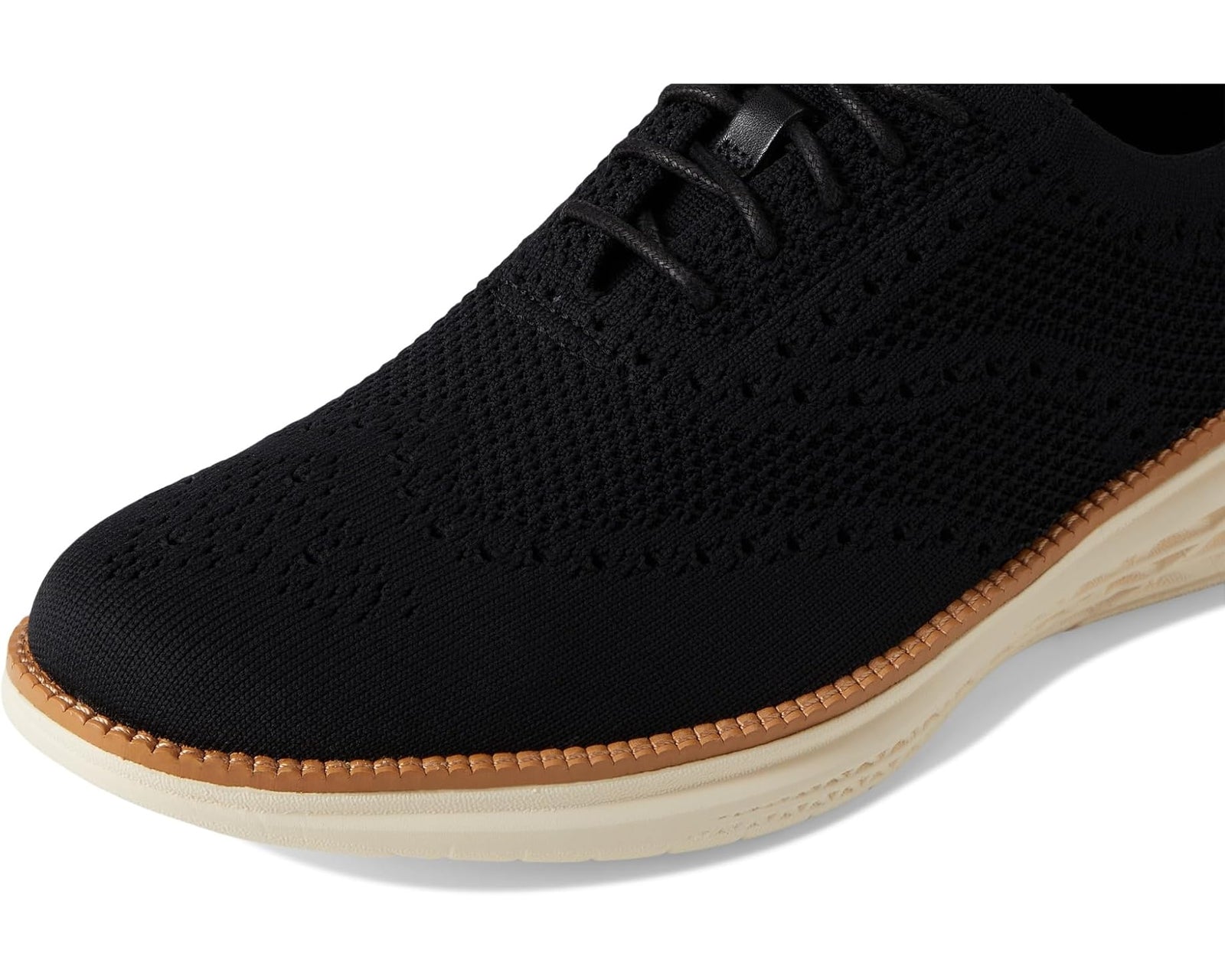 Cole Haan Grand Hurrion Stitchlite Wingtip Oxfords C40692 Black British Tan