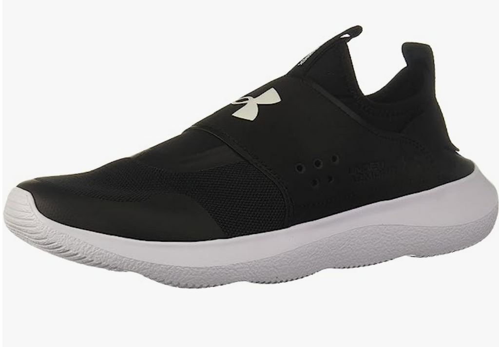 Under Armour Mens Runplay Road Running Shoe Black 006White - AllSportsWearUSA