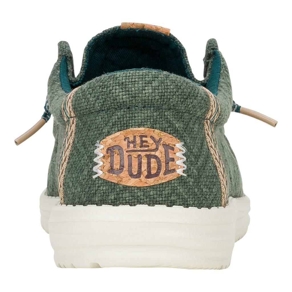 Hey Dude Mens Wally Jute Sea Green 43085-336 Brand New - AllSportsWearUSA