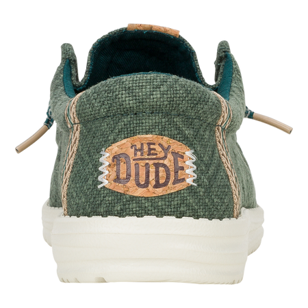 Hey Dude Mens Wally Jute Sea Green 43085-336 Brand New - AllSportsWearUSA